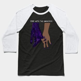 One with the universe galaxy hands Baseball T-Shirt